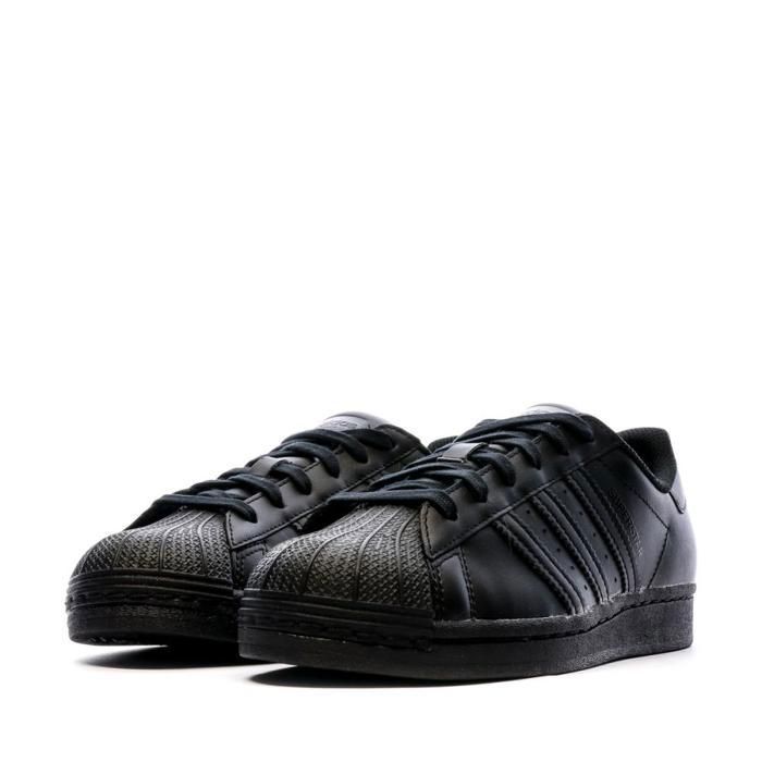 Basket - adidas Originals - SUPERSTAR Junior - Cuir - Noir - Lacets
