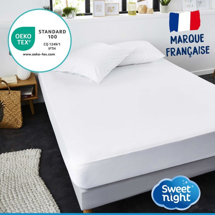 Sweetnight - Mattress Protector 90x200 cm | Waterproof and Micro-Breathable Mattress Protector | Soft and Silent | Washable at 90°C