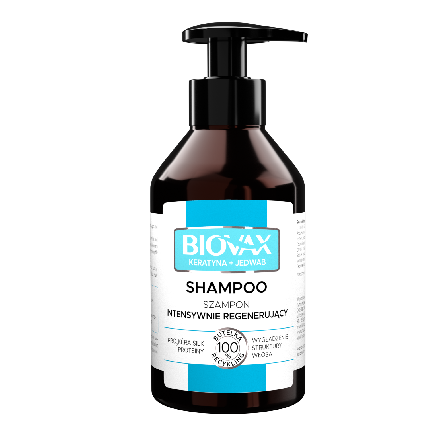 L'Biotica Keratiini- ja silkkishampoo 200ml Biovax