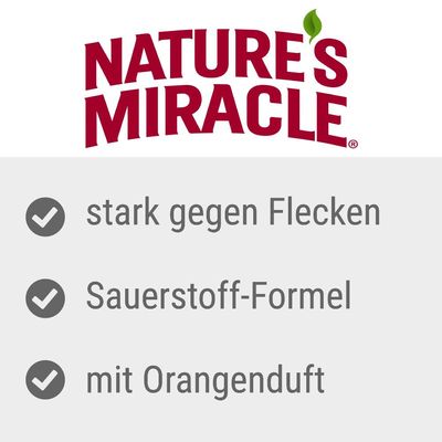Détachant et désodorisant incrusté pour chiens Nature's Miracle