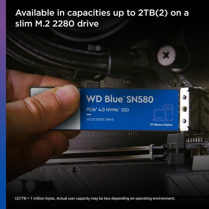WESTERN DIGITAL - SN580 - SSD interno - NVMe - 2 TB