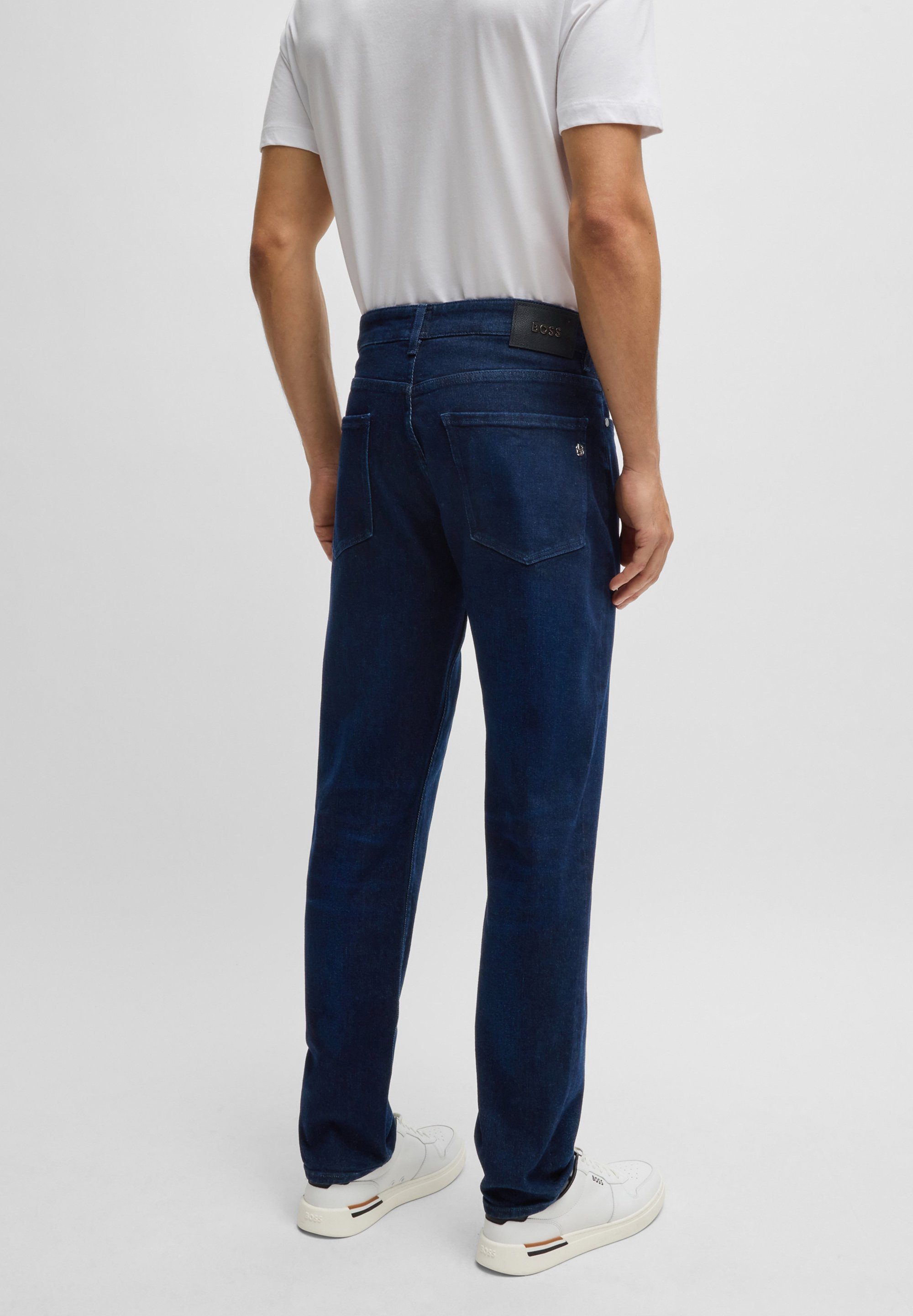Jean droit BOSS - bleu foncé quinze