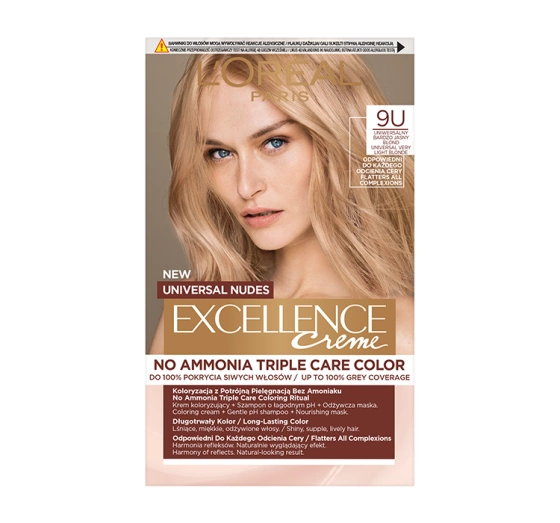 L'Oréal Paris Excellence Créme Universal Nudes trwała farba do włosów bez amoniaku 9 U