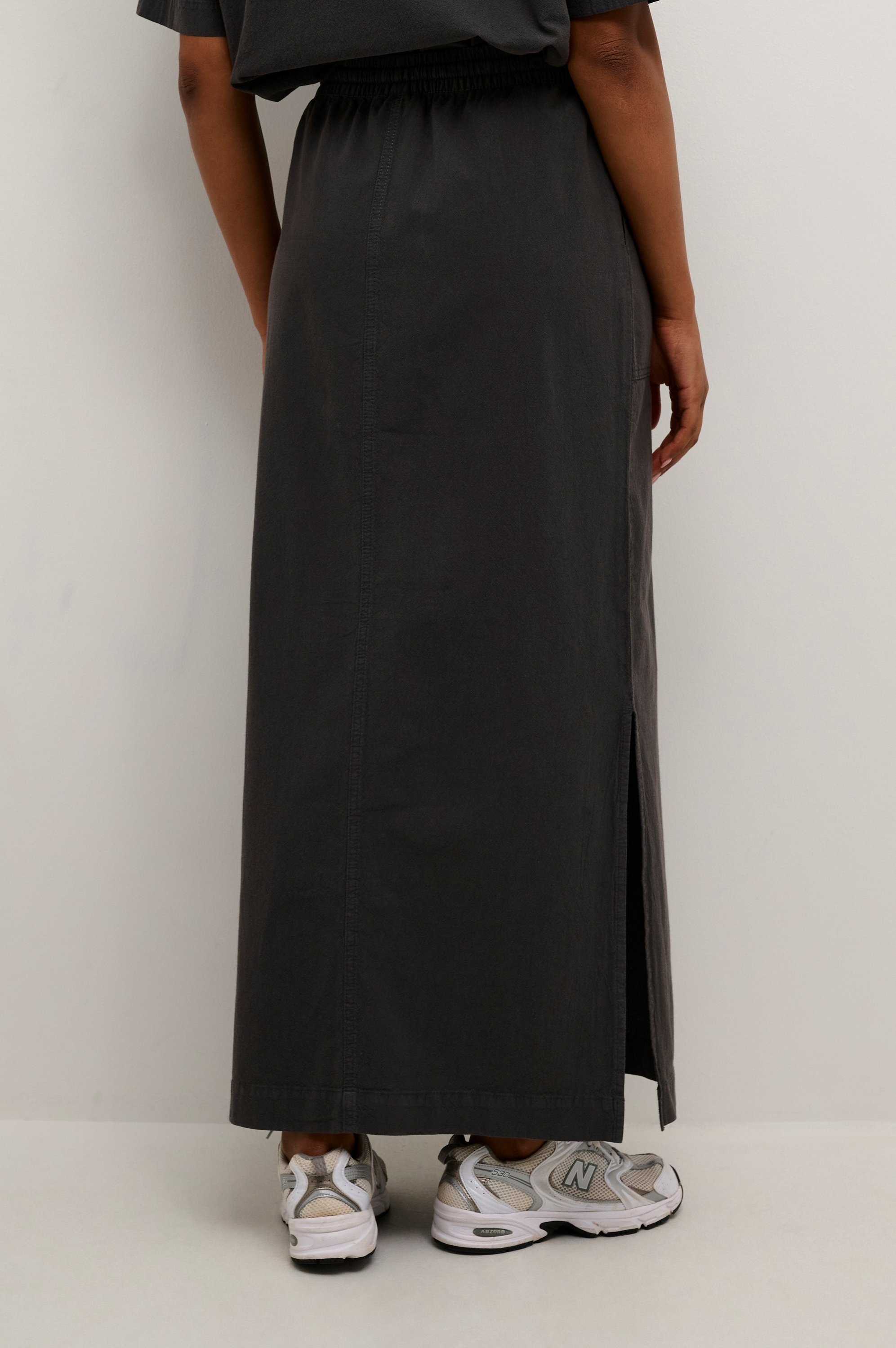 Kaffe KANAYA LIAH - Gonna lunga - nero ostrica