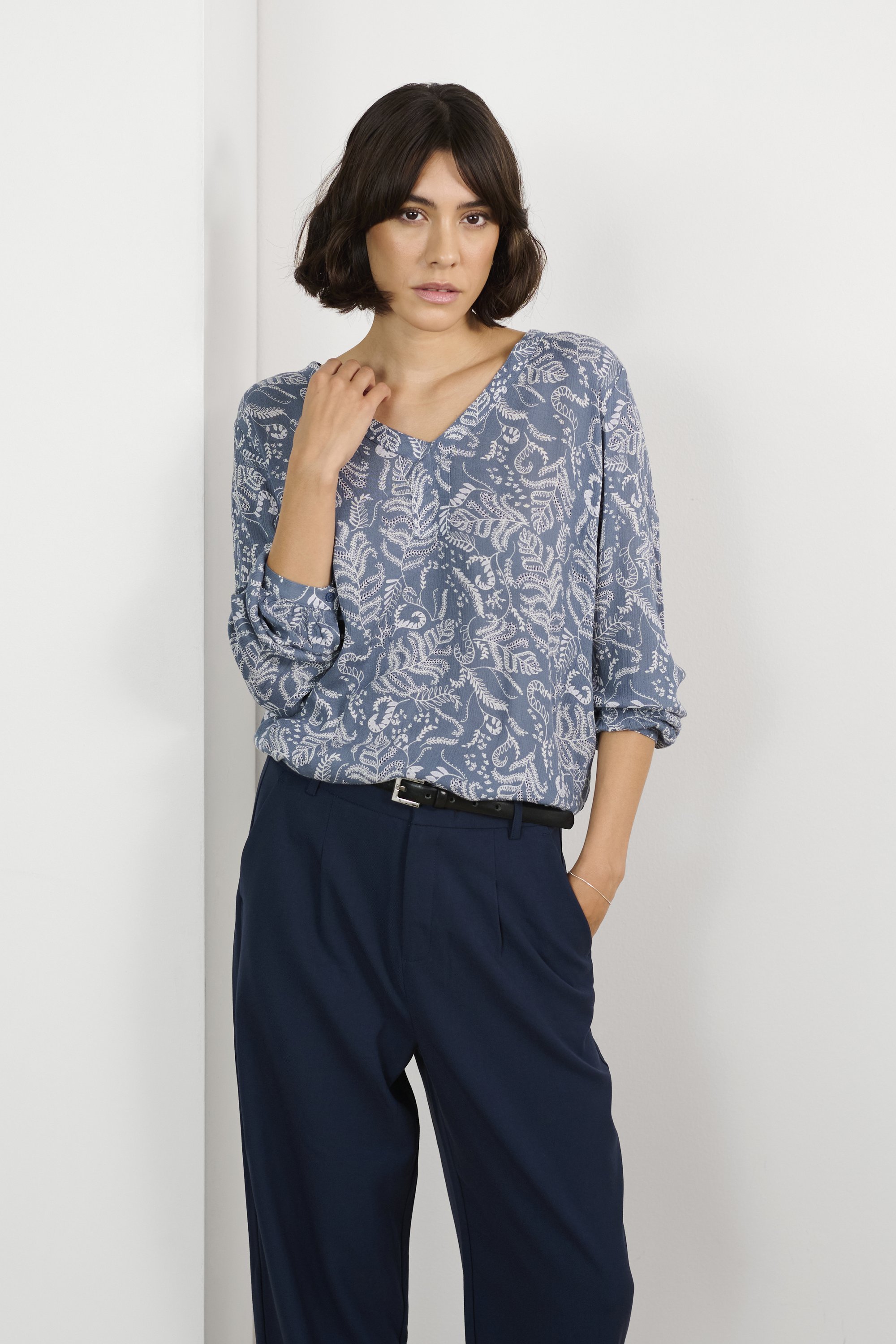 Kaffe KAGEISA - Bluse - flint stone