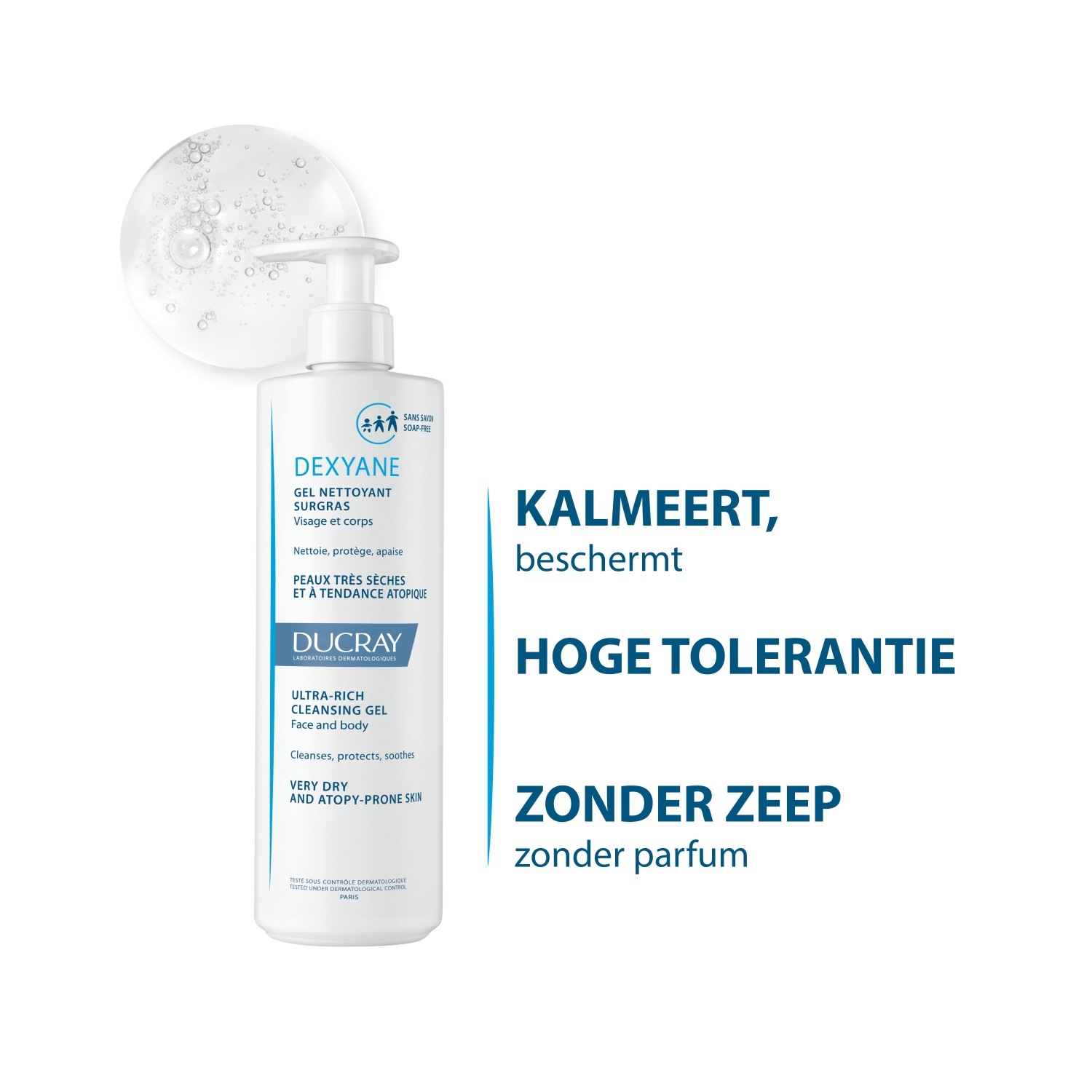Ducray DEXYANE Ultra bogati gel za čišćenje - 200 ml