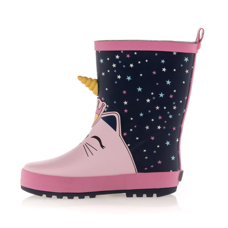 Botas azules de niña