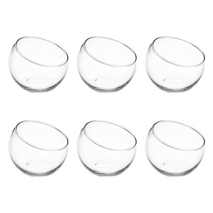 Set di 6 bicchieri rotondi 