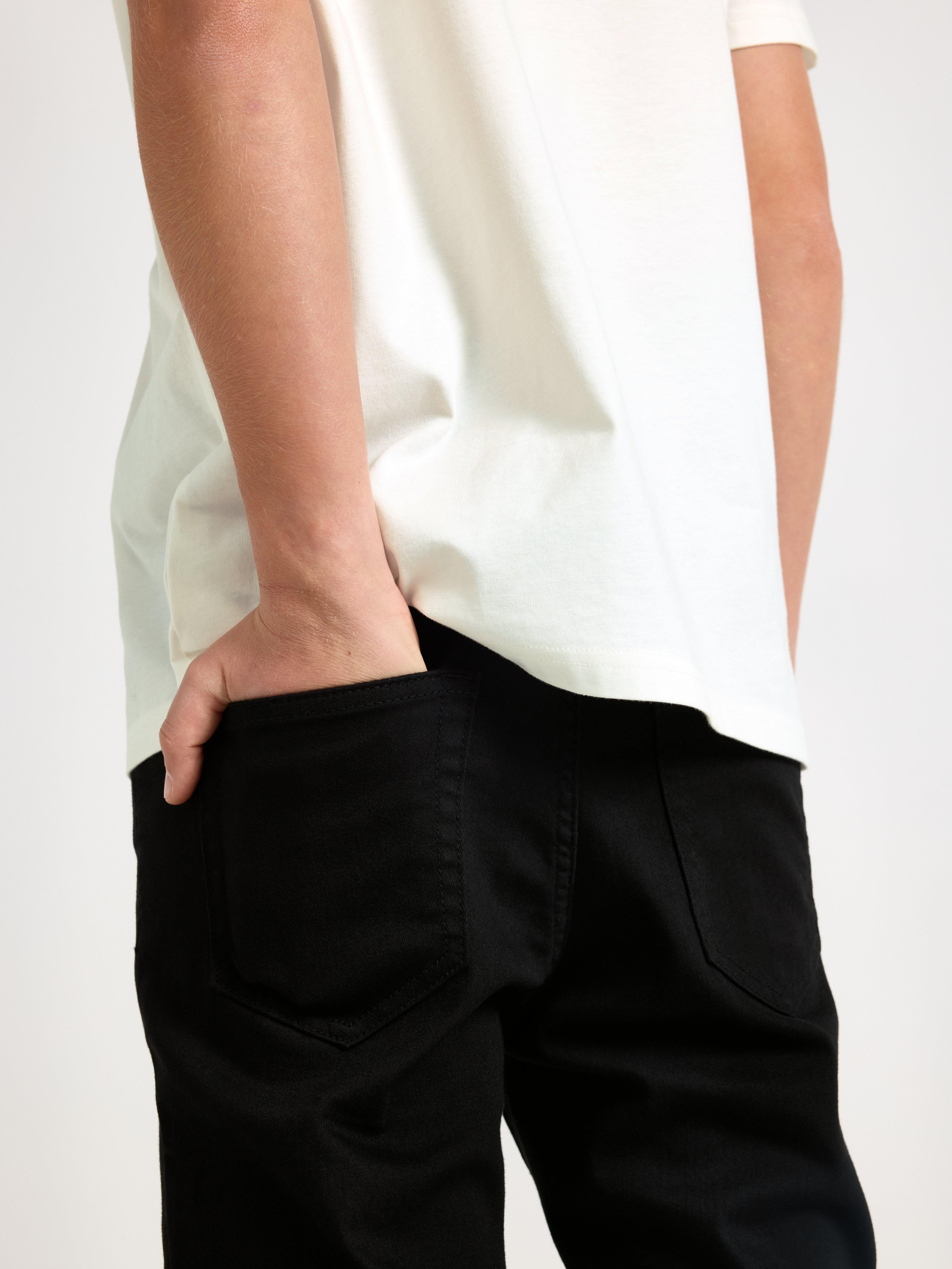 SAM Super stretch slim fit jeans med normal midje, svart
