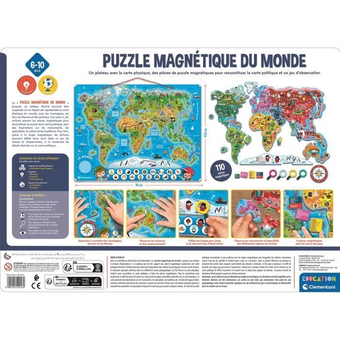 CLEMENTONI - Rompecabezas del Mundo Magnético