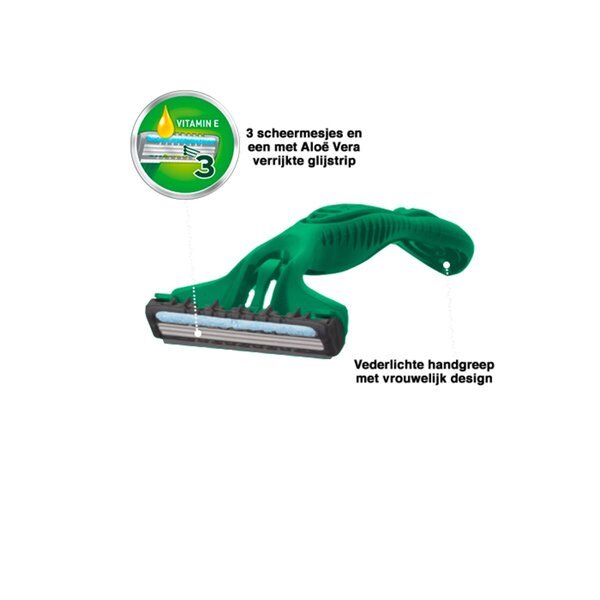 „Wilkinson Sword Extra Essential 3 Sensitive“ vienkartiniai skustuvai, 6 vnt.