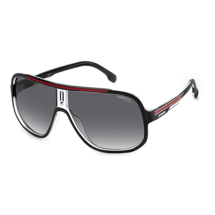 Lunettes de Soleil - CARRERA - CARRERA 1058/S - Noir Rouge/Grey - Monture Carrée - Protection 3