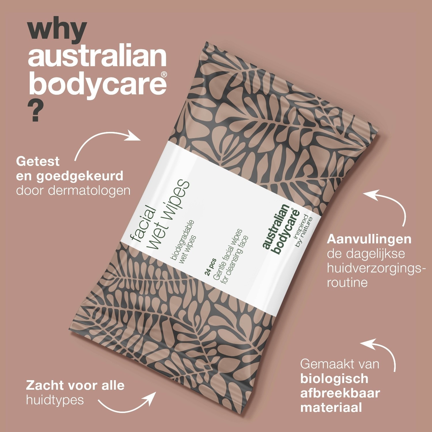 Australian Bodycare osvježavajuće maramice za lice, 24 komada - 1 komad