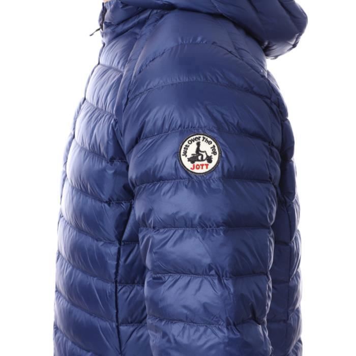 Jaqueta de plumas masculina JOTT Nico - Azul-marinho - Acolchoada e repelente à água - Corte ajustado - Plumas