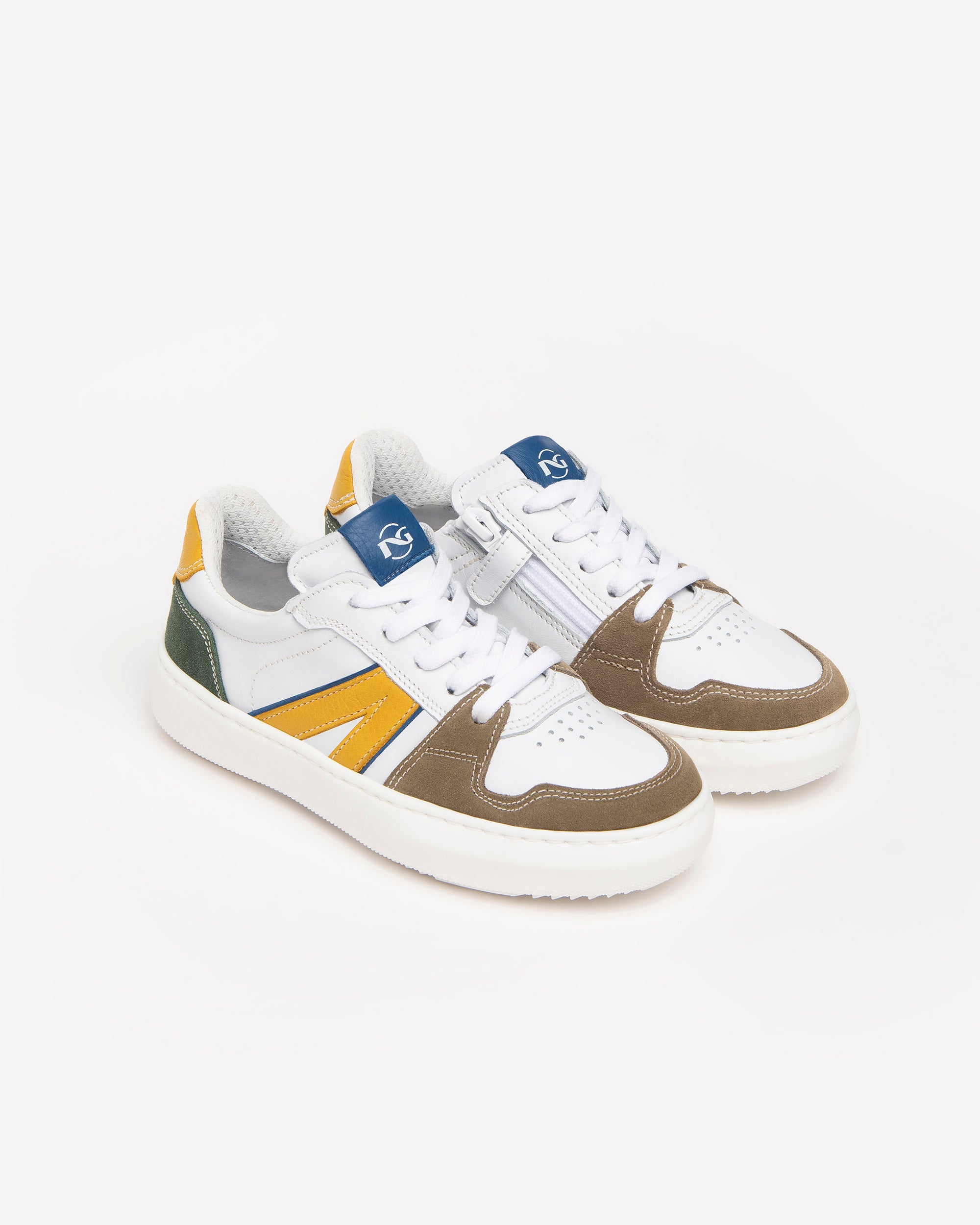 Baskets en cuir et daim pour adolescents
