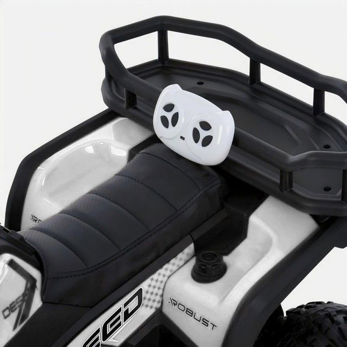 ATAA T-Force Quad 24V Blanco - Coche eléctrico infantil con batería de 24V y mando a distancia.