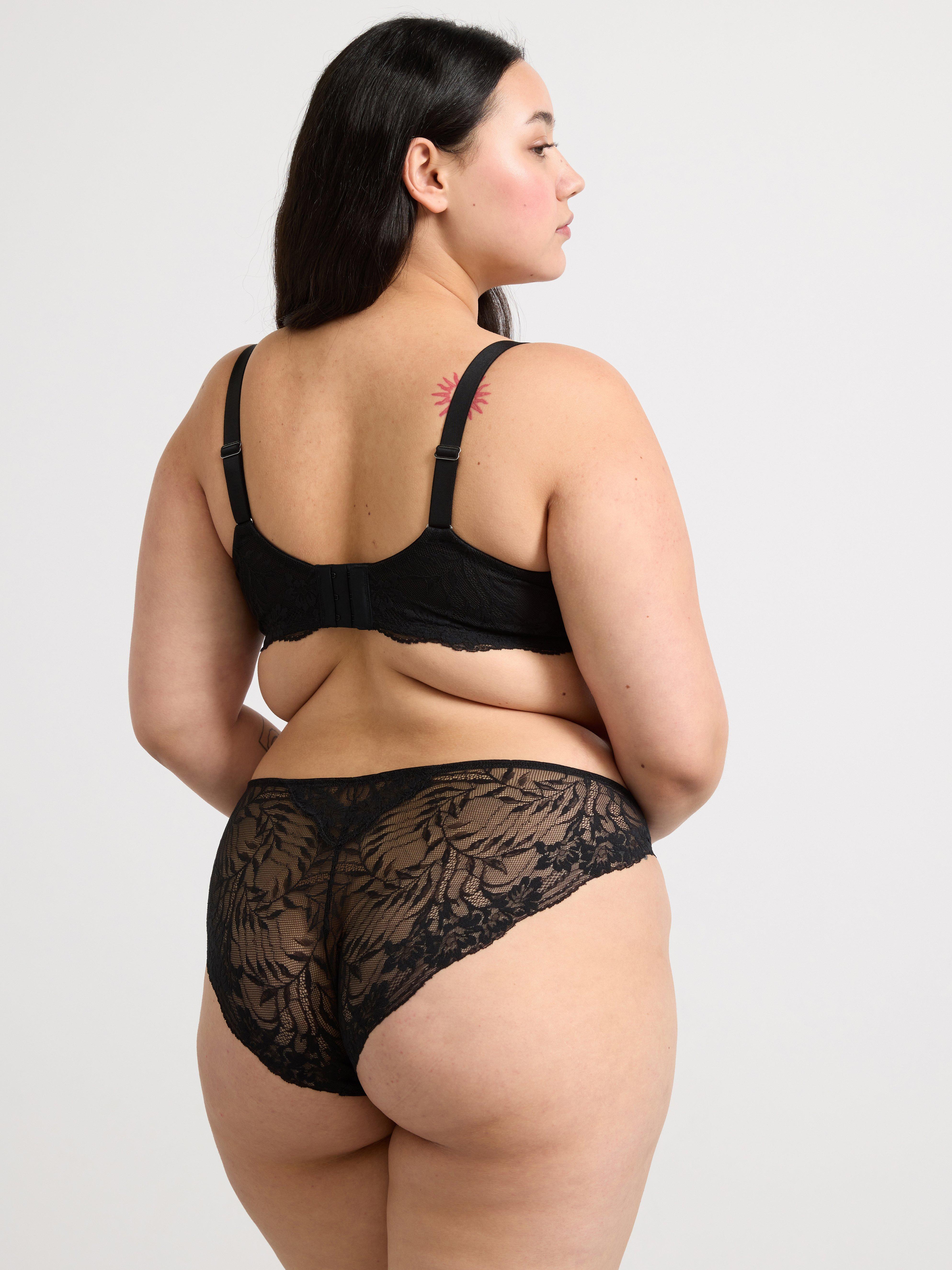 Skilla ovadderad bh Black