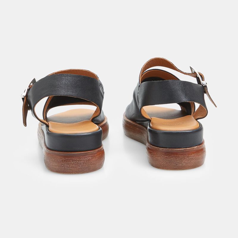 BATA damessandalen met hak van leer