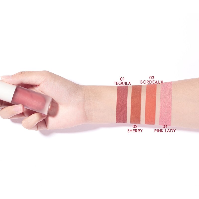 Blush Líquido Iluminador Natural, Corante Suave e Delicado, Textura Transparente, Corante Natural, Longa Duração, À Prova D'água, Fácil de Usar TSLM1