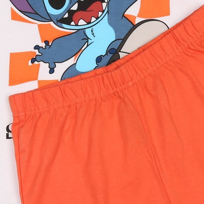 Pijama de verano de dos piezas para niño de Stitch de DISNEY, de algodón, con mangas cortas, 100% algodón, 116 cm.