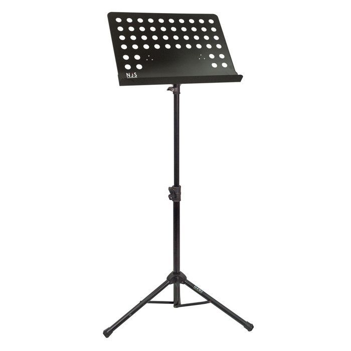 Support de Partitions Perforé Noir avec Réglage de la Hauteur et de l'Angle - NJS080 NJS-080