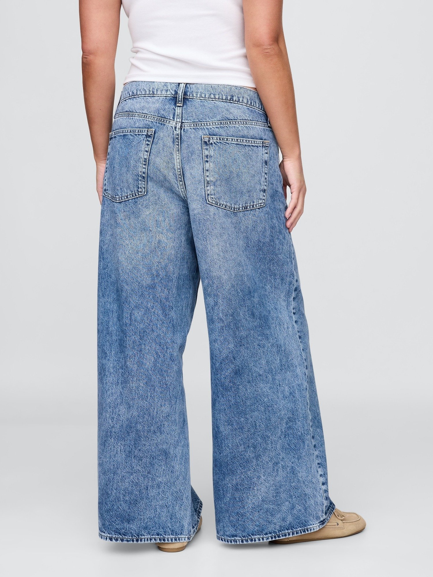 GAP SUPER BAGGY - Jeansy o luźnym kroju - jasny indygo 11
