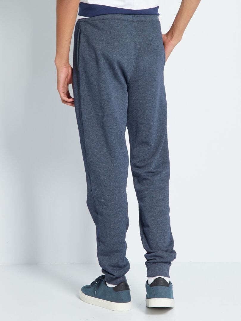 Fleecebroek maat L38 + 195 cm - BLAUW