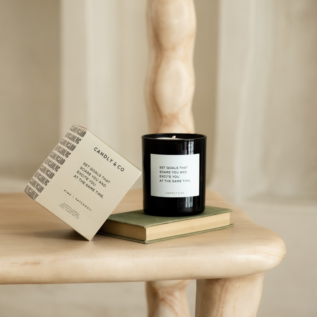 Candly&Co Bougie No.4 Set goals that scare you and excite you at the same time