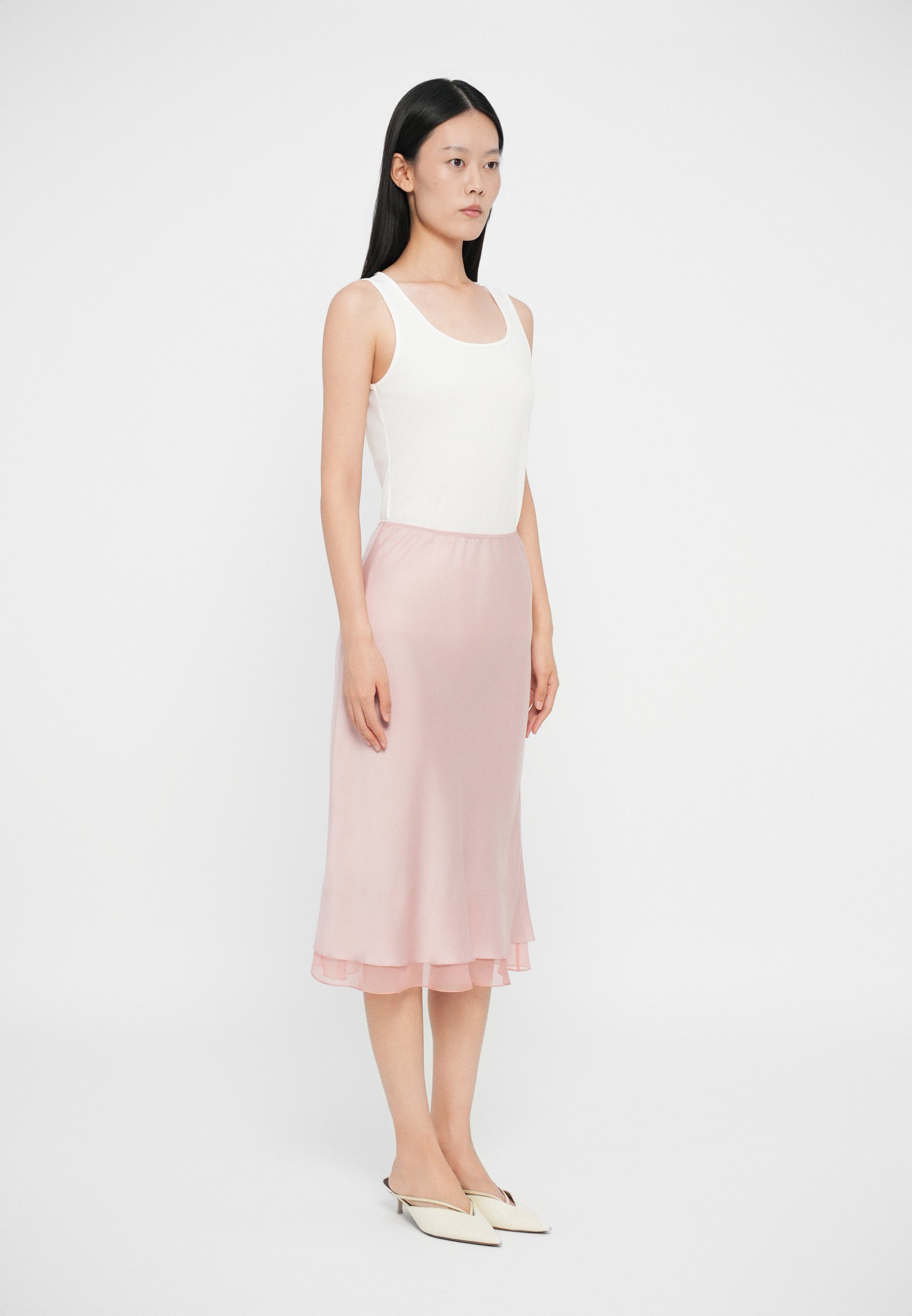 Anna October CHAMPACA MIDI SKIRT - A-lijn rok - poederroze