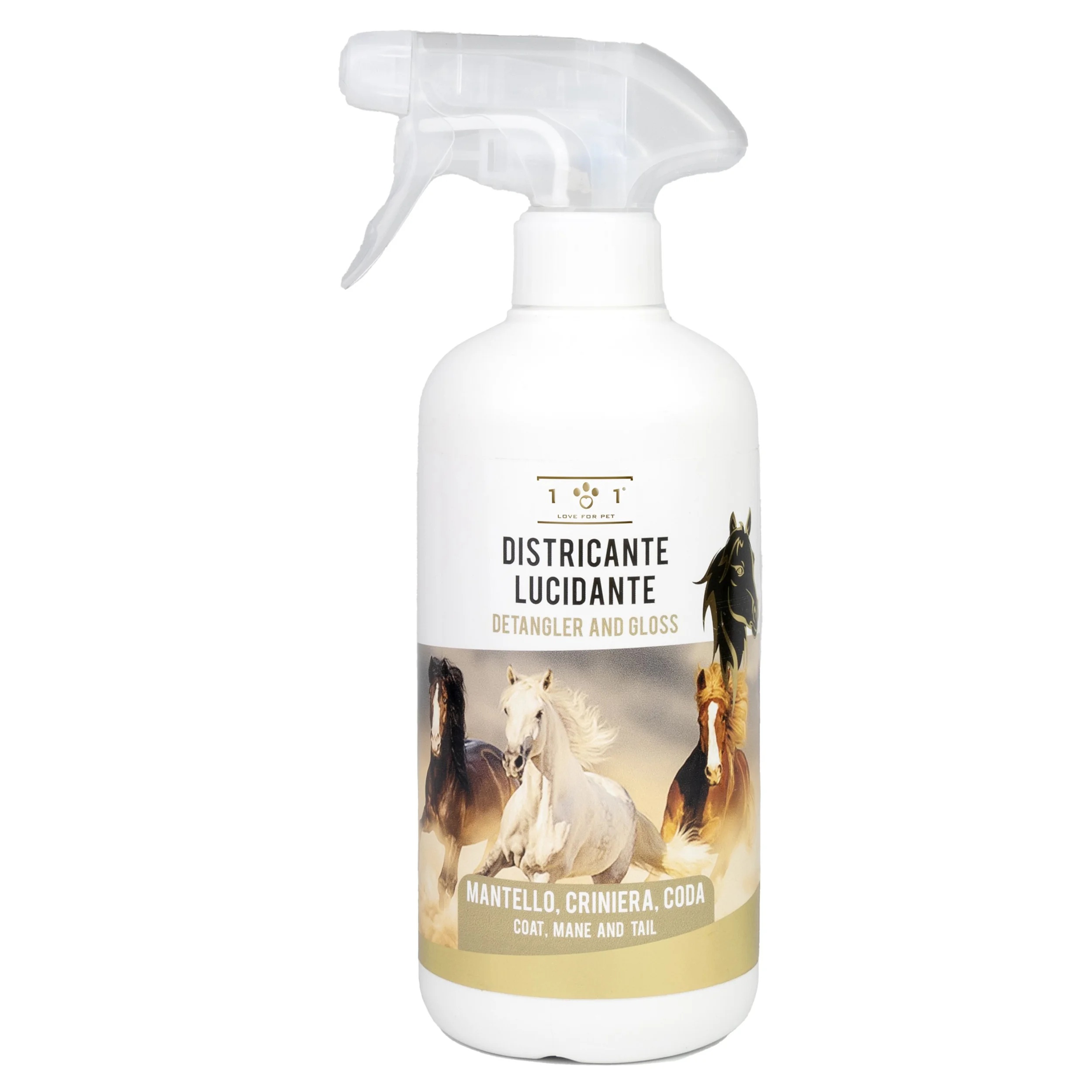 LINE 101 101 Love For Pet Produit démêlant et lustrant 500 ml Pour chevaux
