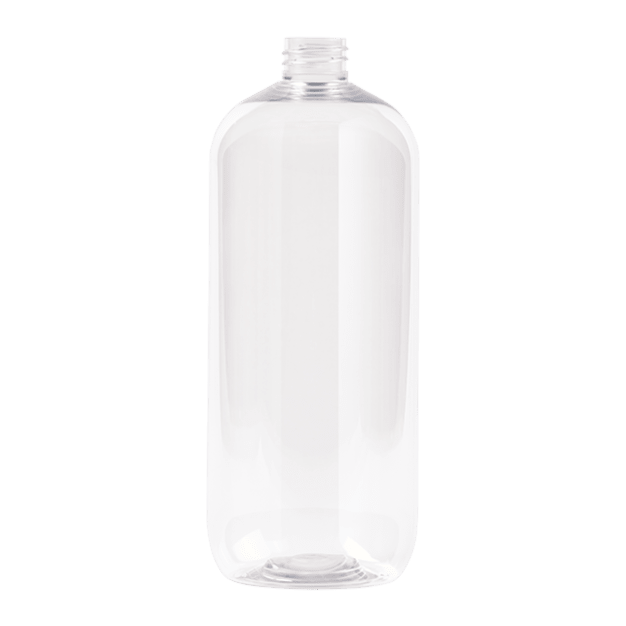 Flacon sans bouchage RPET 1L 28/410 Transparent