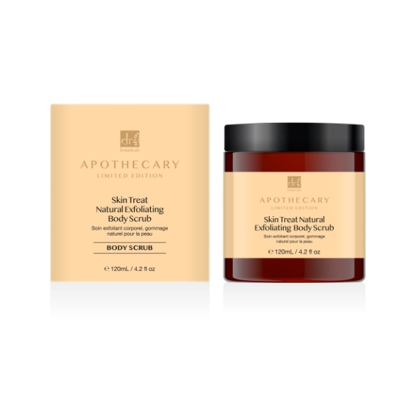 Dr Botanicals eksfolierende kroppsskrubb tvillingpakke 2 x 120 ml