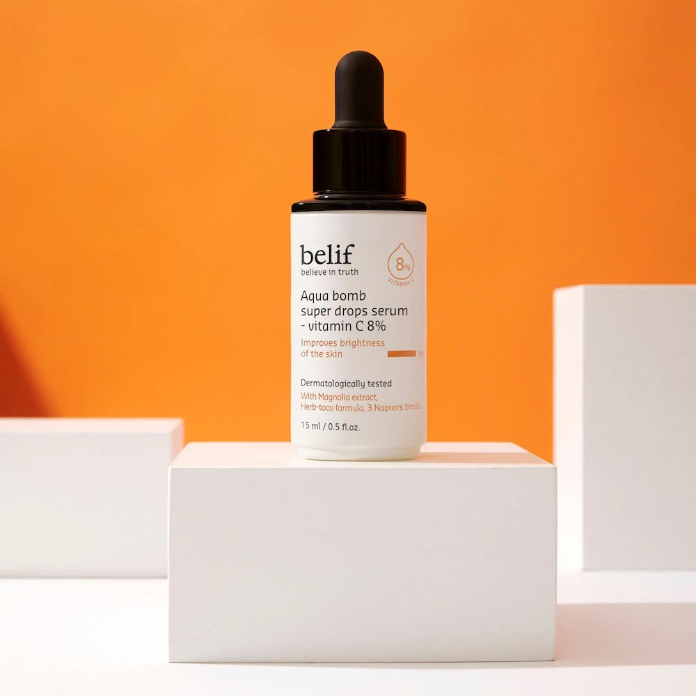 belif Aqua bomb super drops serum - vitamin C 8%