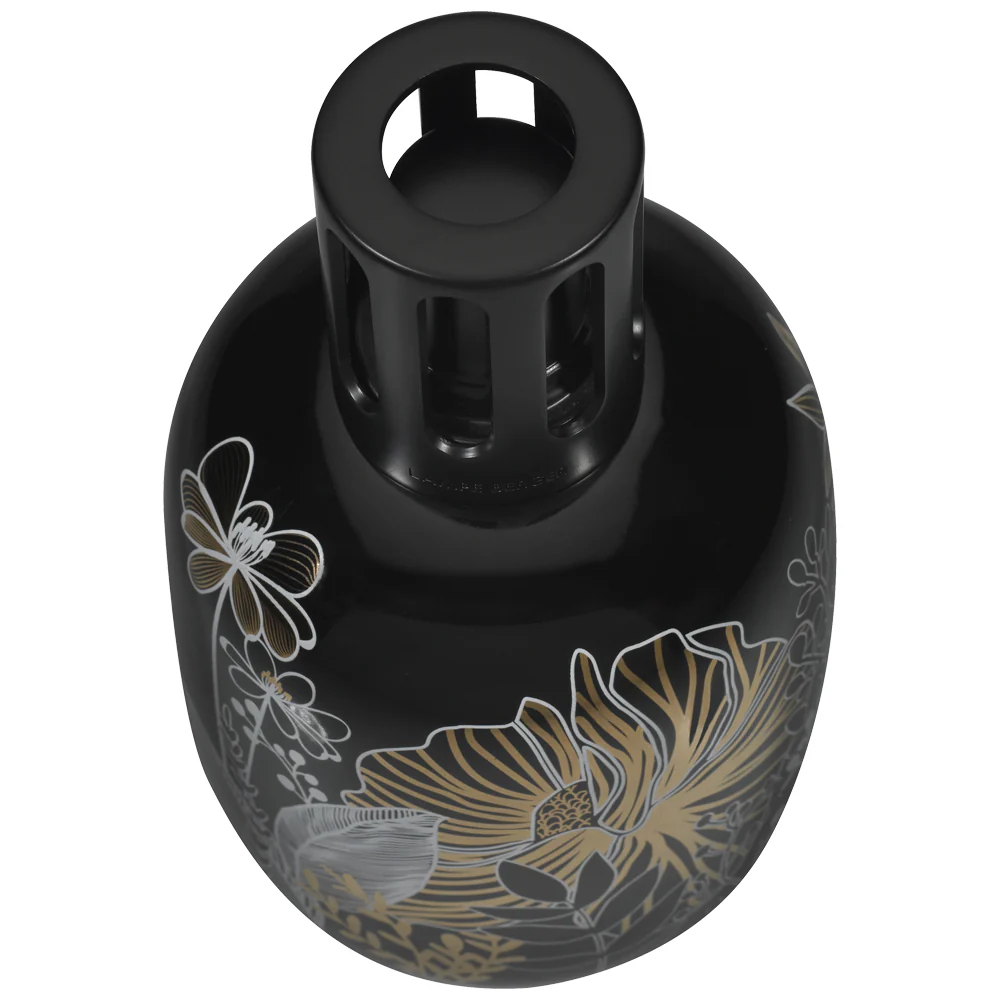 Lampe PORCELLANA VEGETALE Noir - Lampada Catalitica