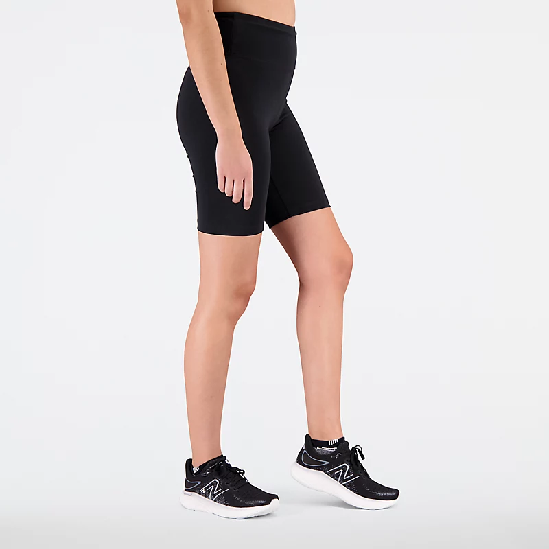 NB Essentials Damen-Shorts mit Stufenrock - SCHWARZ