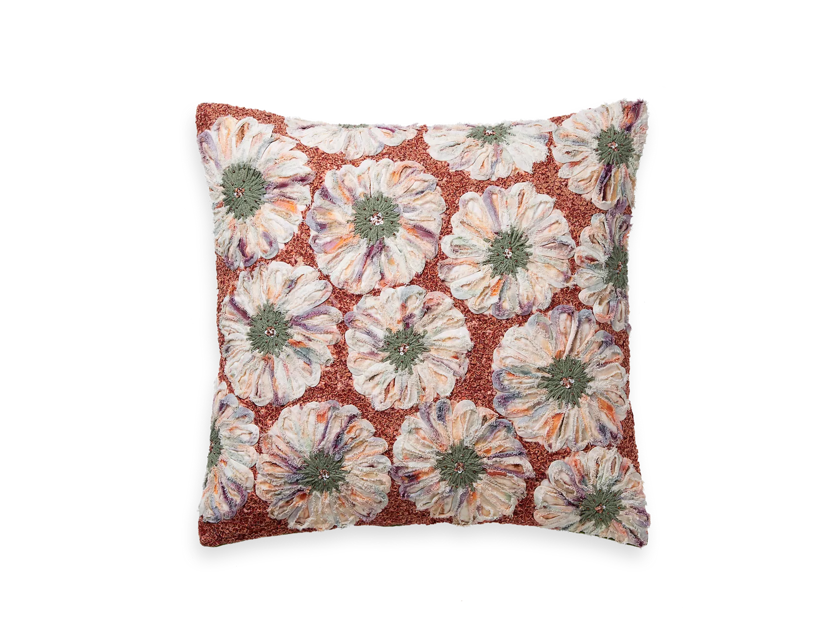Funda de cojín Punjab Girasol Verde 50 x 50 cm