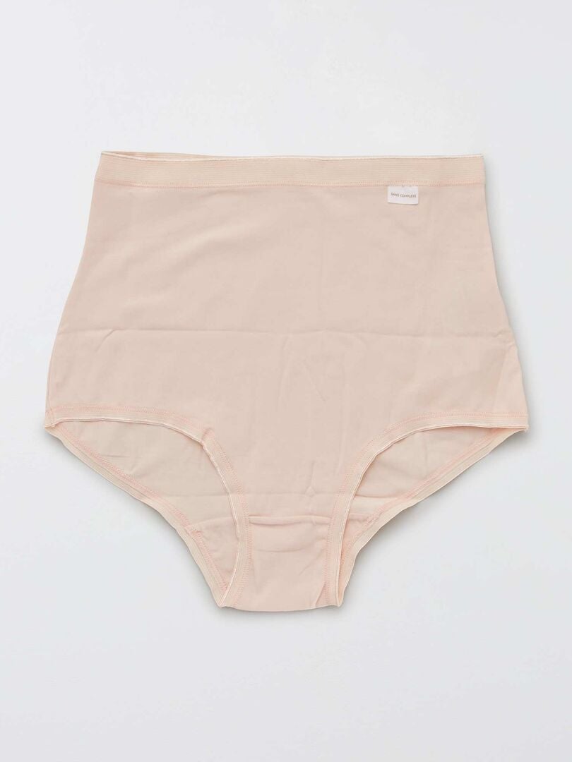 Conjunto de 3 calcinhas maxi 'Sans Complexe' - ROSA