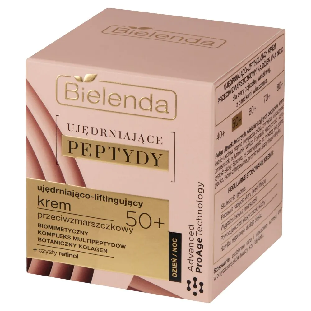 Bielenda Ujędrniające Peptydy Ujędrniająco-liftingujący krem przeciwzmarszczkowy 50+ dzień/noc