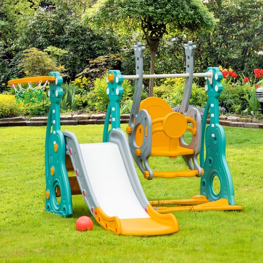  Homcom 331-015 3-in-1 Spielplatz