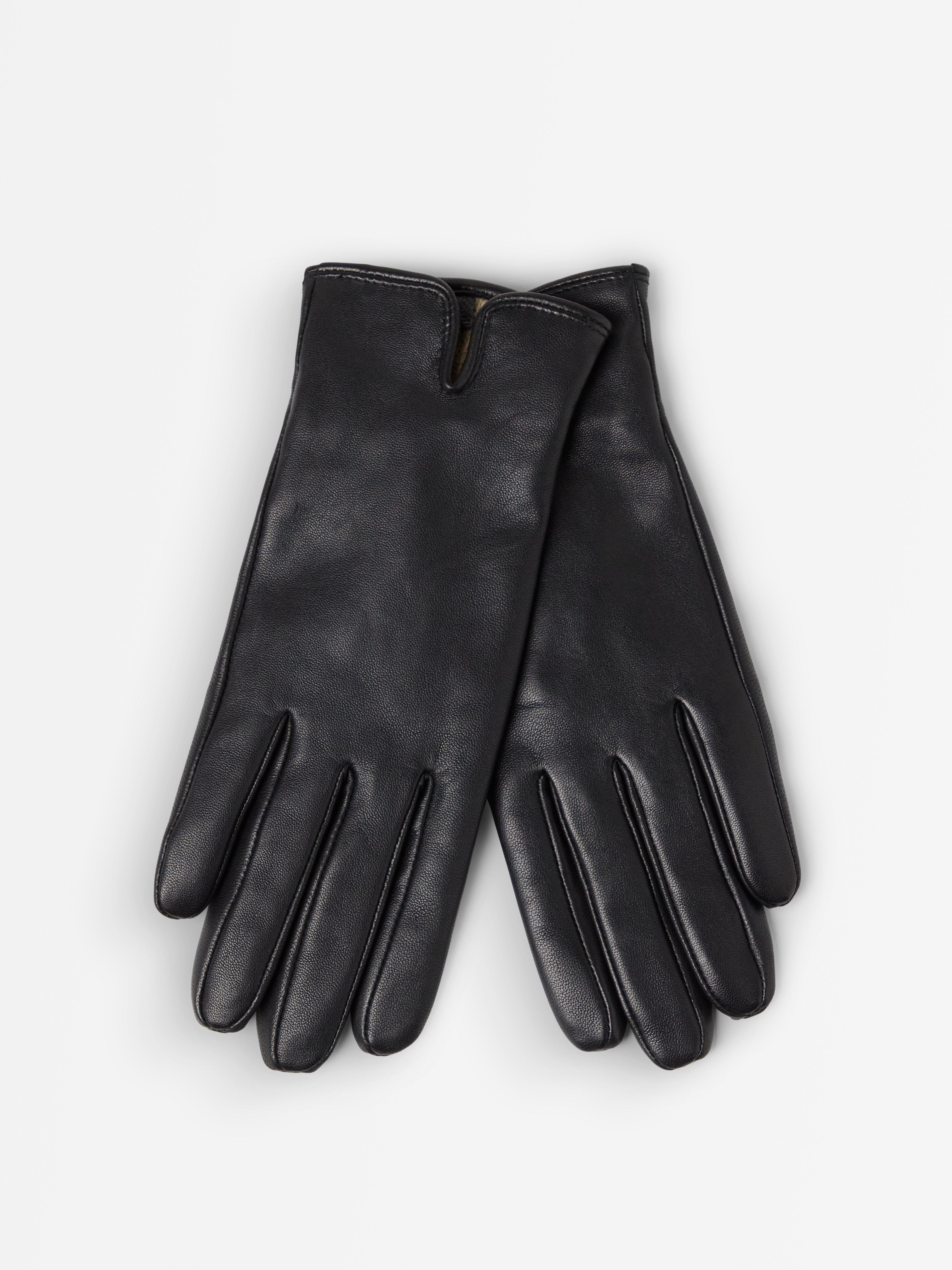 Handskar i skinn Black