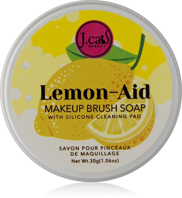 J.Cat Beauty Lemon-Aid Make-up-Pinsel- und Schwammreinigungsseife