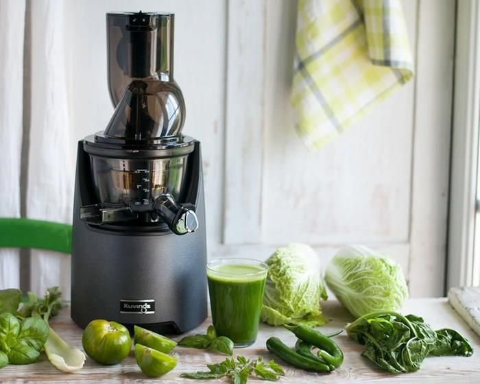 Kuvings | EVO820 Juicer | Slow Rotation | Quiet | Easy to Clean | Free Recipe Book - Anthracite