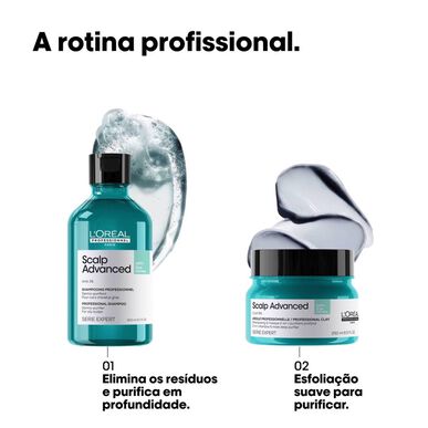 L'Oréal Professionnel Serie Expert Scalp Advanced Anti-Gras Argile Shampoo 2 i 1 beroligende anti-oljemaske 250 ml 250 ml
