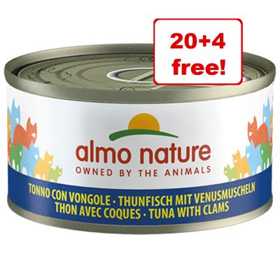 24 x 70g Almo Nature mokré krmivo pro kočky - 20 + 4 zdarma!*