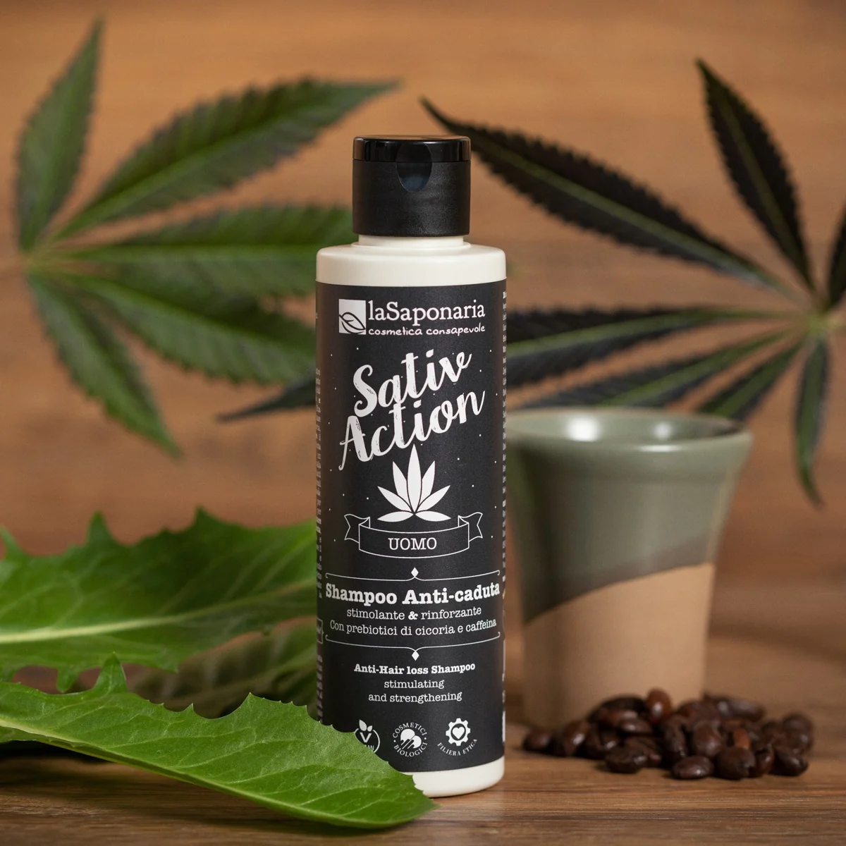 Sativaction Shampoo Anti-caduta - Shampoo Anticaduta, Trattamento per Capelli