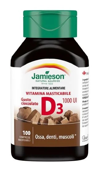 JAMIESON Jamieson Vitamine D 1000 mg 100 tabletten Immuunsysteem, botten en spieren
