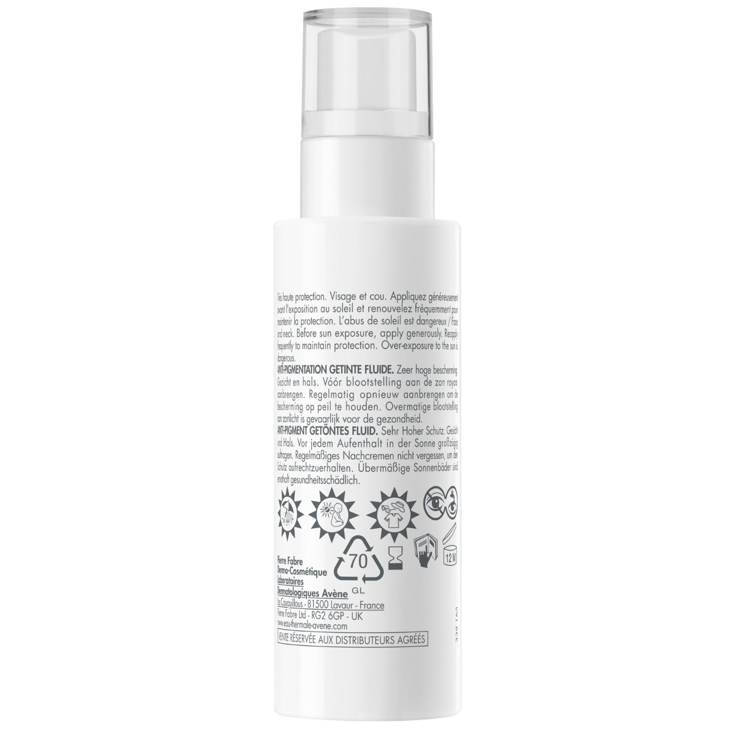 Avène Sun Spray Solaire Anti-Pigmentation Tinted Fluid SPF 50+ - 40 ml