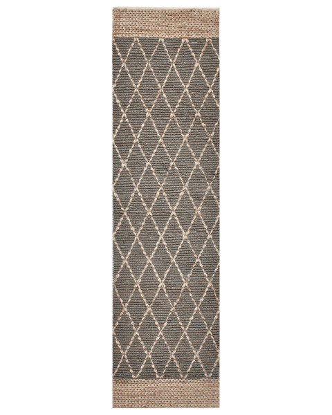 Dywanik chodnik juta 80 x 300 cm szary