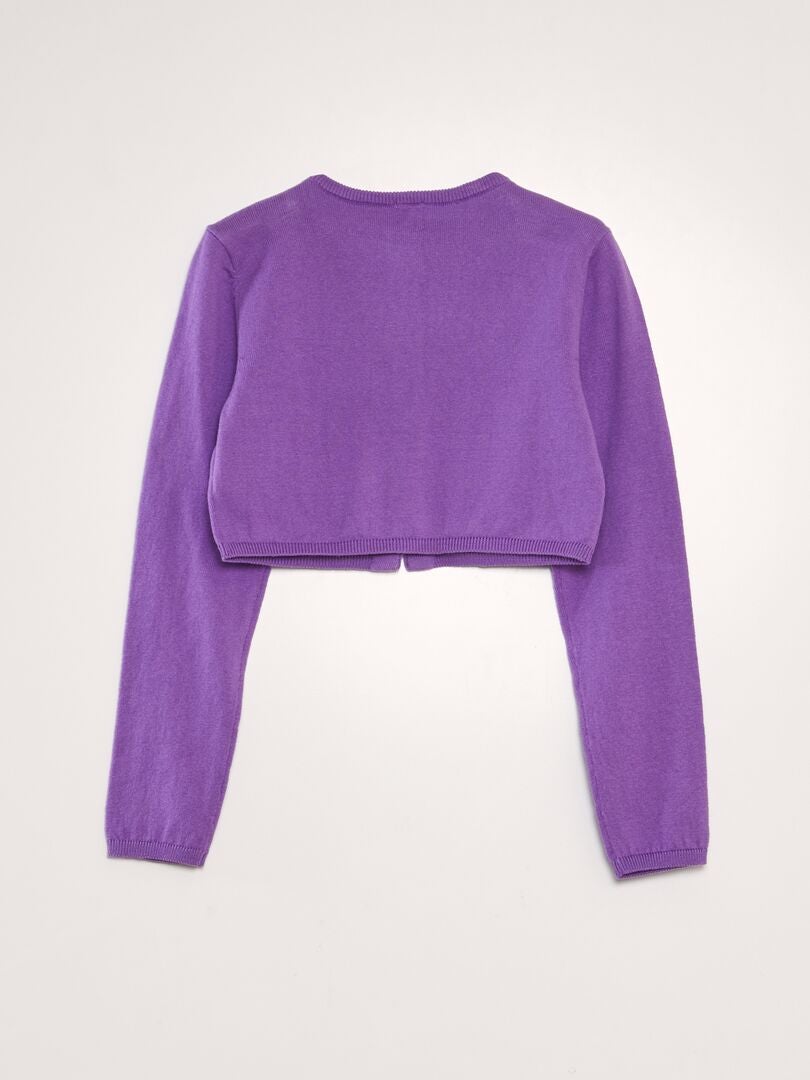 Bolero-achtig vest - PAARS
