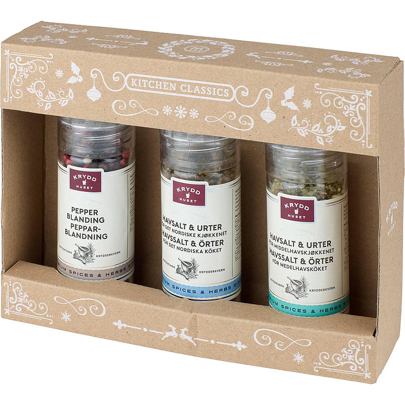 Lea gavesett 174 g Gourmet trio med kvern